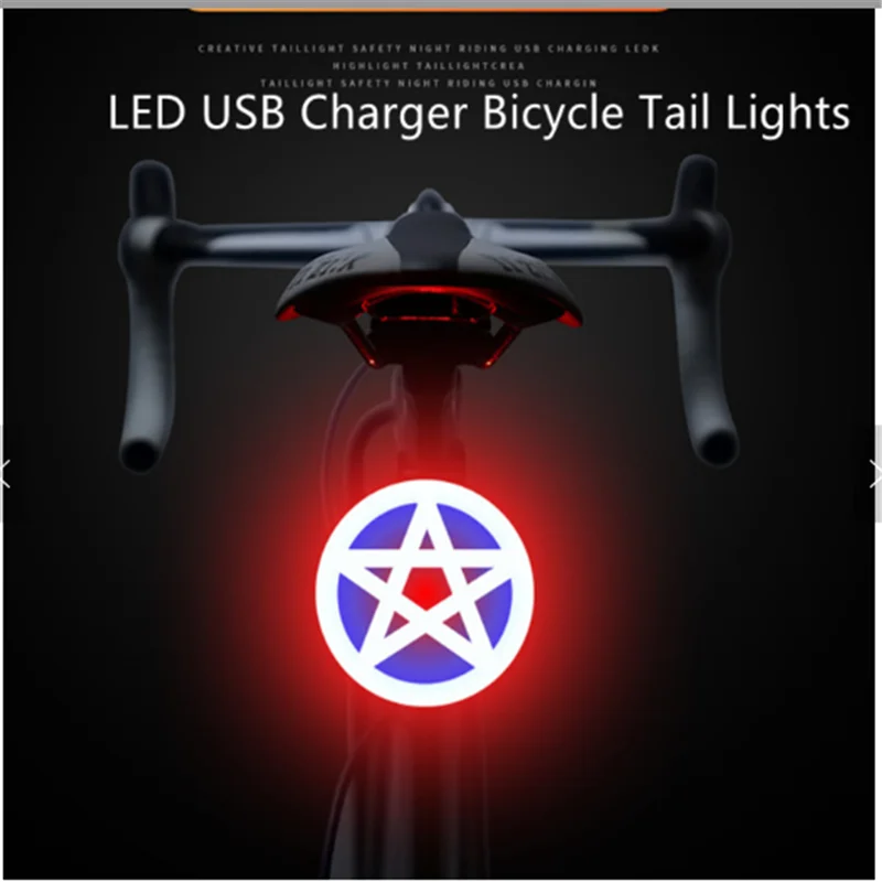 Multi Lighting Models USB Charger LED Bike Rear lights Bicycle Tail Lights For Seatpost