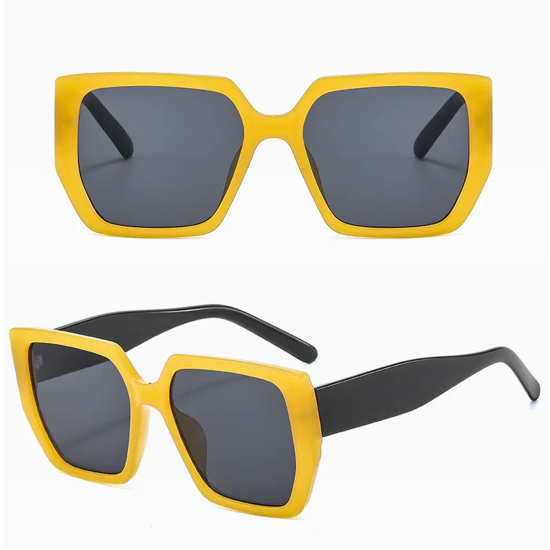 

DL Glasses big square frame oversized colorful custom fashion trendy women men sun glasses shades sunglasses 2022