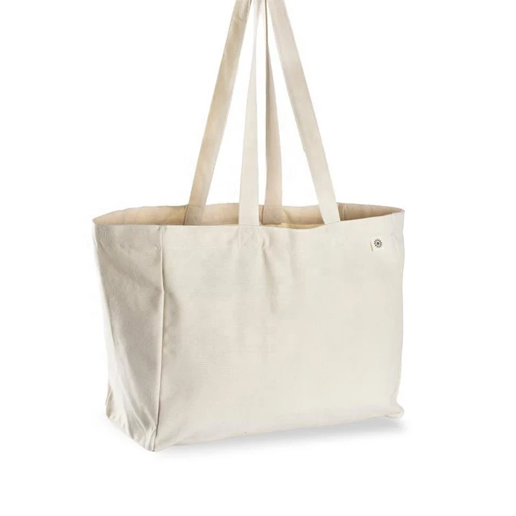 

Printed Logo Organic white Calico Cotton shopping Bag blank Canvas Tote Bag in stock, Brown, red, gray, blue, black or customized