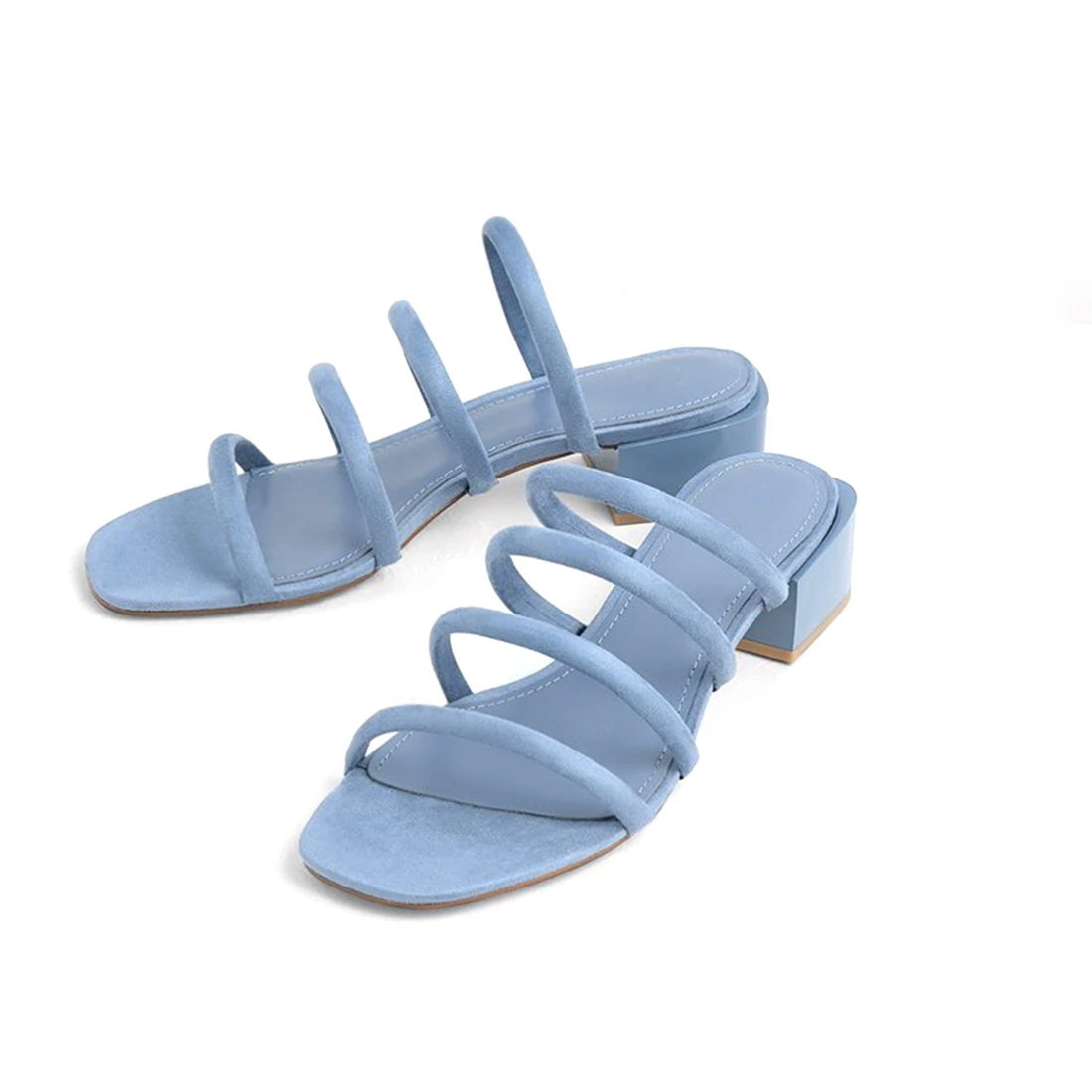 个性化设计蓝色环保露趾拖鞋女性中国拖鞋供应商