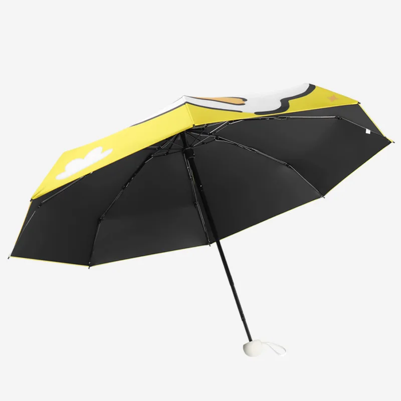 

Lights and Small Mini Umbrella with Cute EVA Case 5 Folding Compact Pocket Umbrella with Print, Customized color