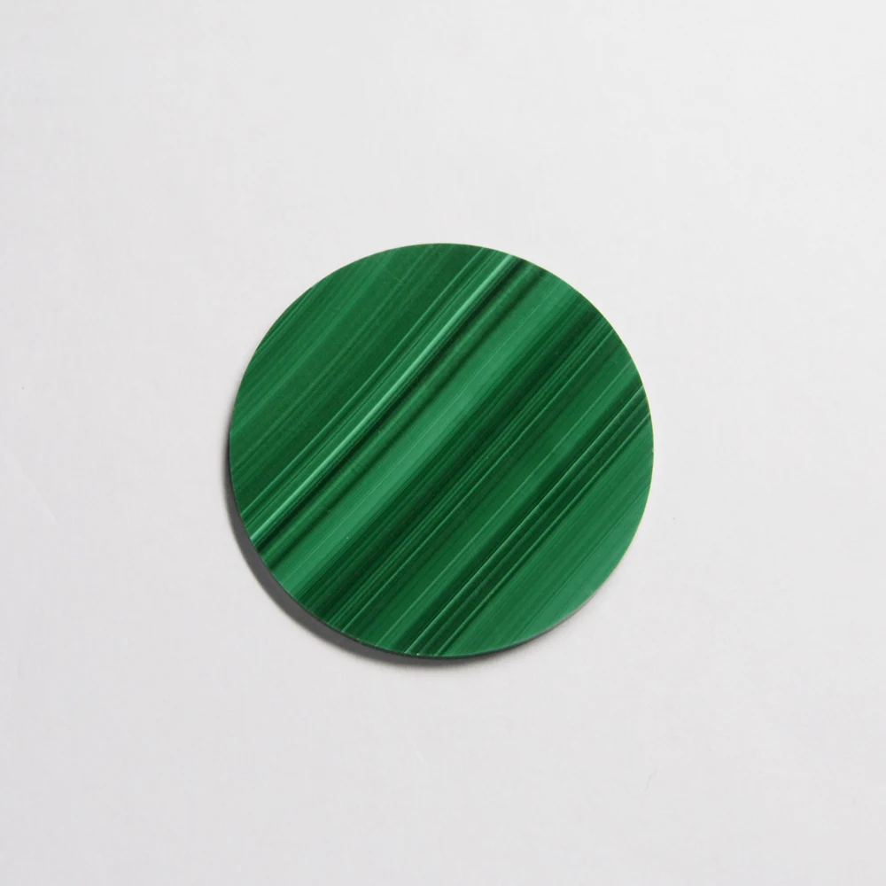

Natural malachite slab malachite plate disc stone, Malachite green