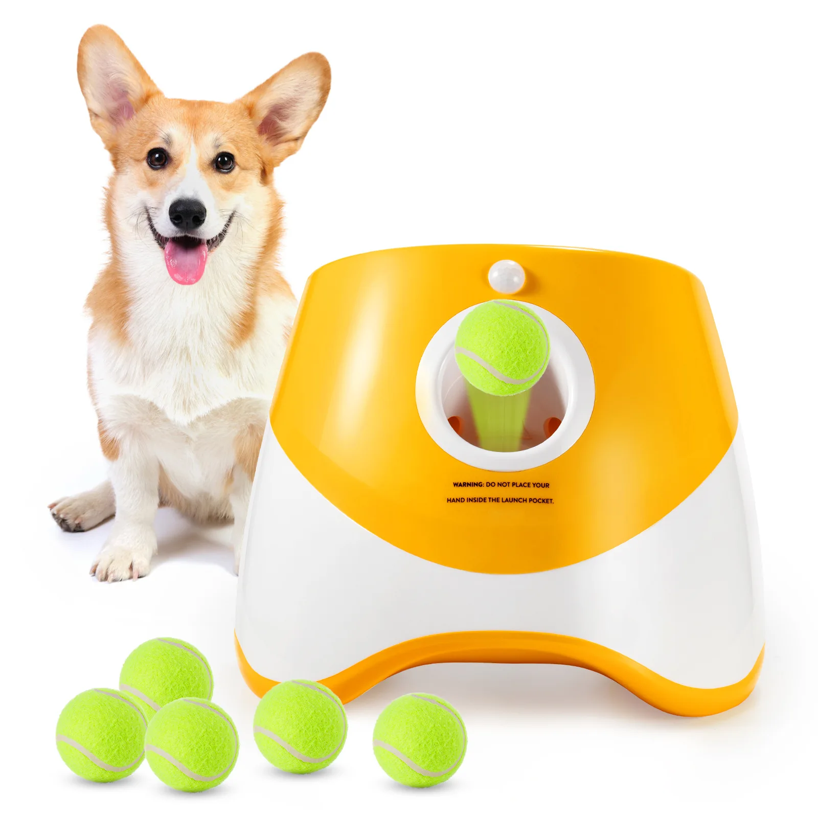 Dropshipping Dog Ball Throwing Machine Toy Pet Training Throw Pole Automatic Dog Ball Launcher Dispenser for Treats