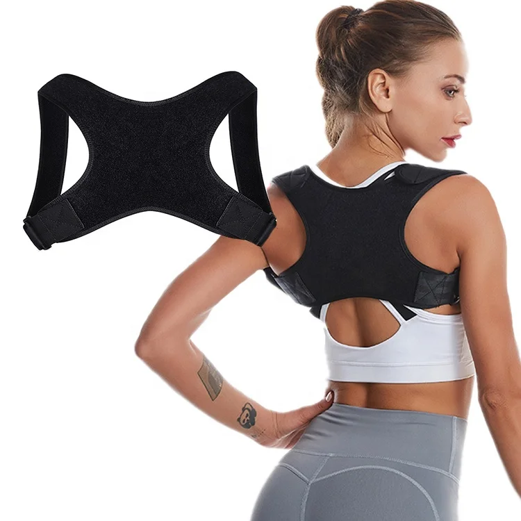 

Low MOQ Posture Corrector Adjustable Back Support Humpback Upper for Men and Women, Black