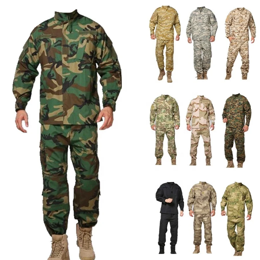 
polyester cotton fabric black ripstop camouflage fabric 