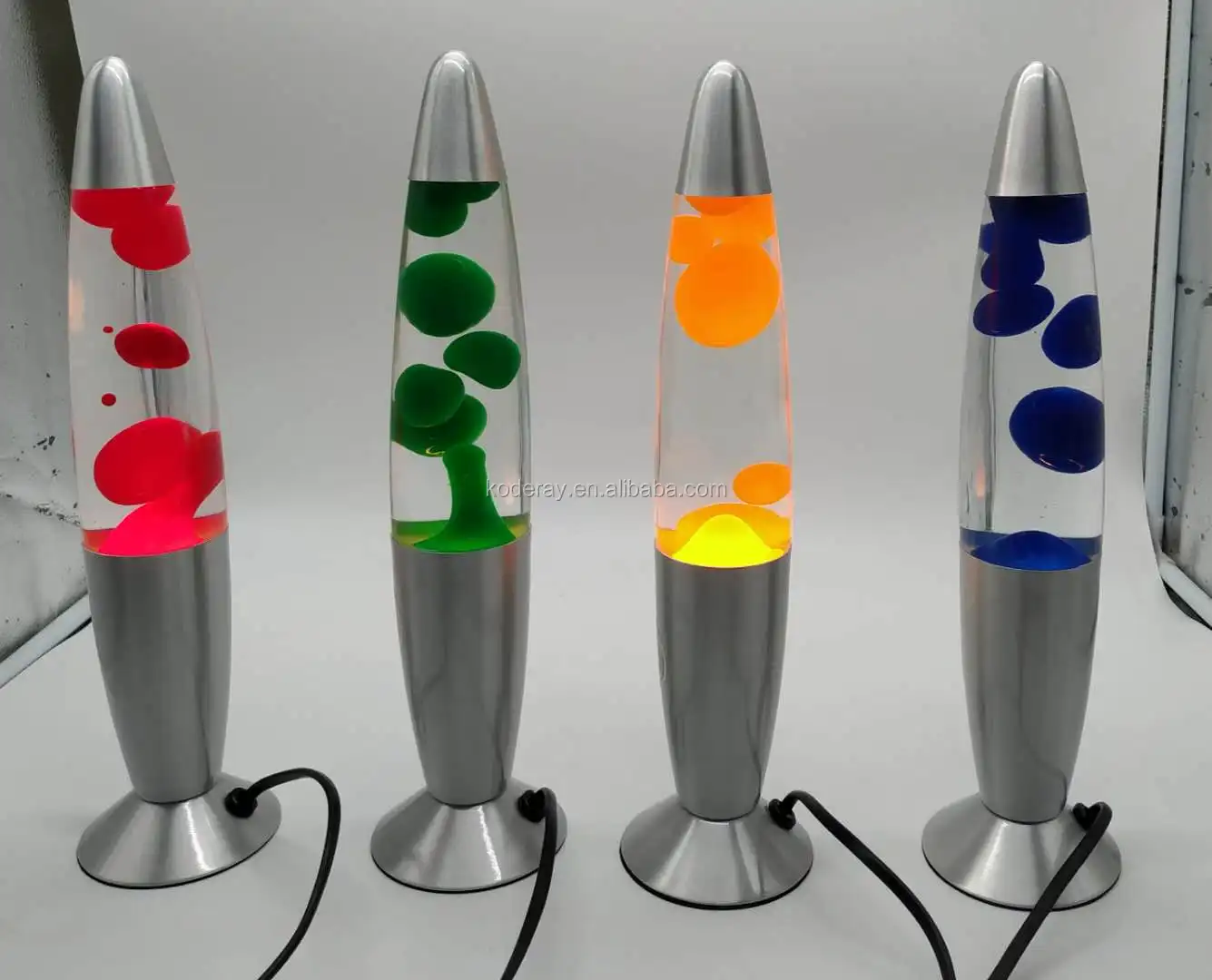 New Design Metal Material Rocket Small Night Lava Lights Table Lava