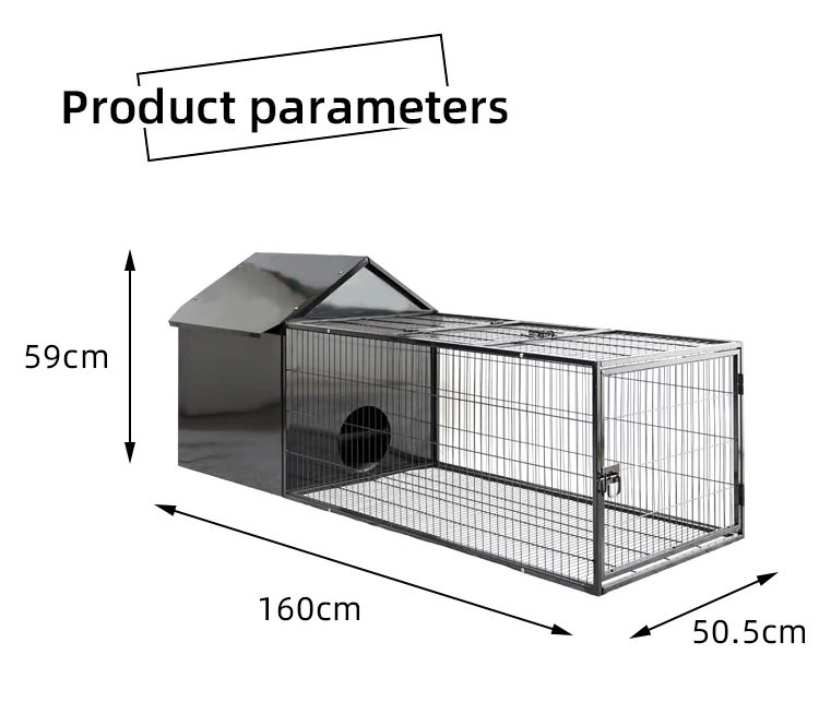 Large For Single Cages Indoor Rabbit Cage Wood Pet