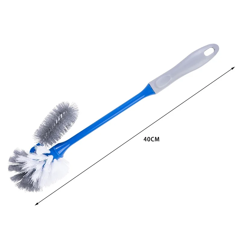 

Plastic Toilet Brush and Holder Cleaning Brush with TPR Handles Toilet Brush Sets, Blue