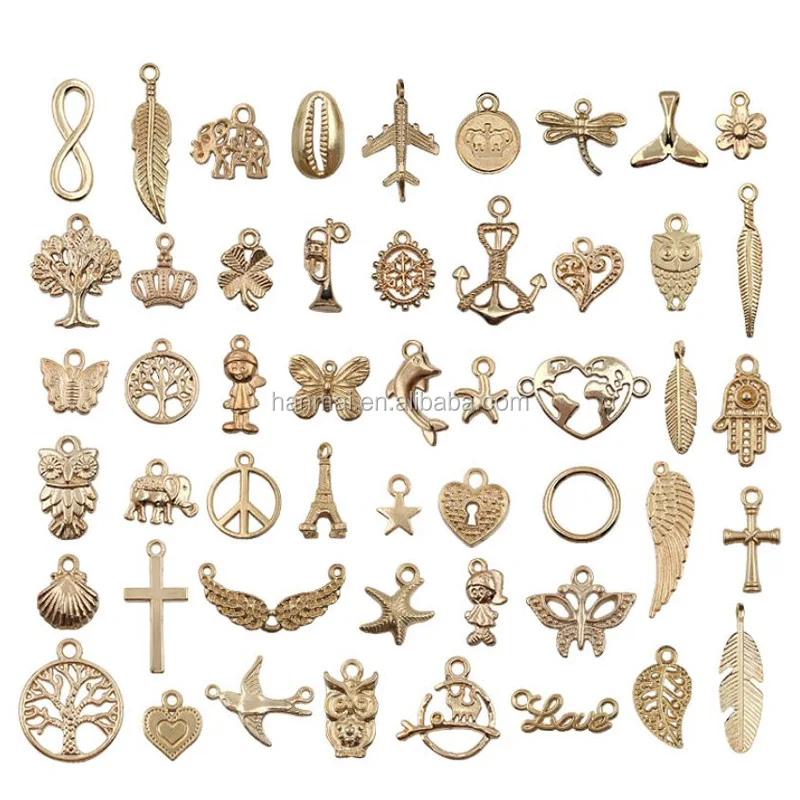 50pcs Kc Gold Plating Charms Designer Charms For Diy Bracelet Buy Designer Charms For Diy Bracelet Product On Alibaba Com