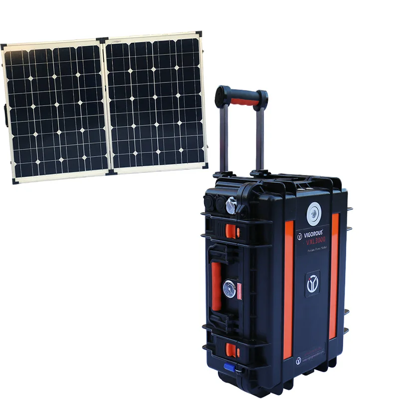 

Portable Solar Generator for Aircondition Lamp Laptop Home Application Power Inverter 3000w Lithium Battery Pack 48V 220V