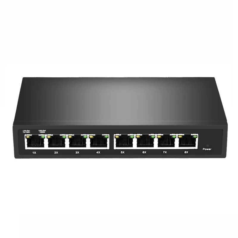 

10/100/1000M 8 port gigabit 24V IEEE 802.1Q VLAN Tagging IGMP SNMP Web managed reverse PoE network switch
