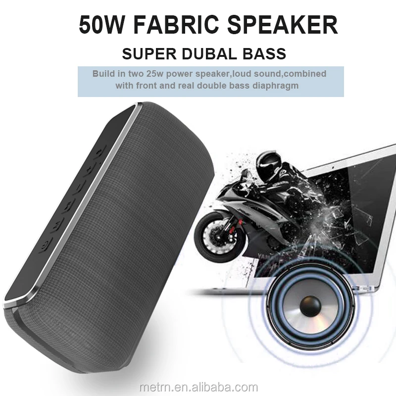 2020 new design fabric big bass 60w speaker for home party - ANKUX.COM