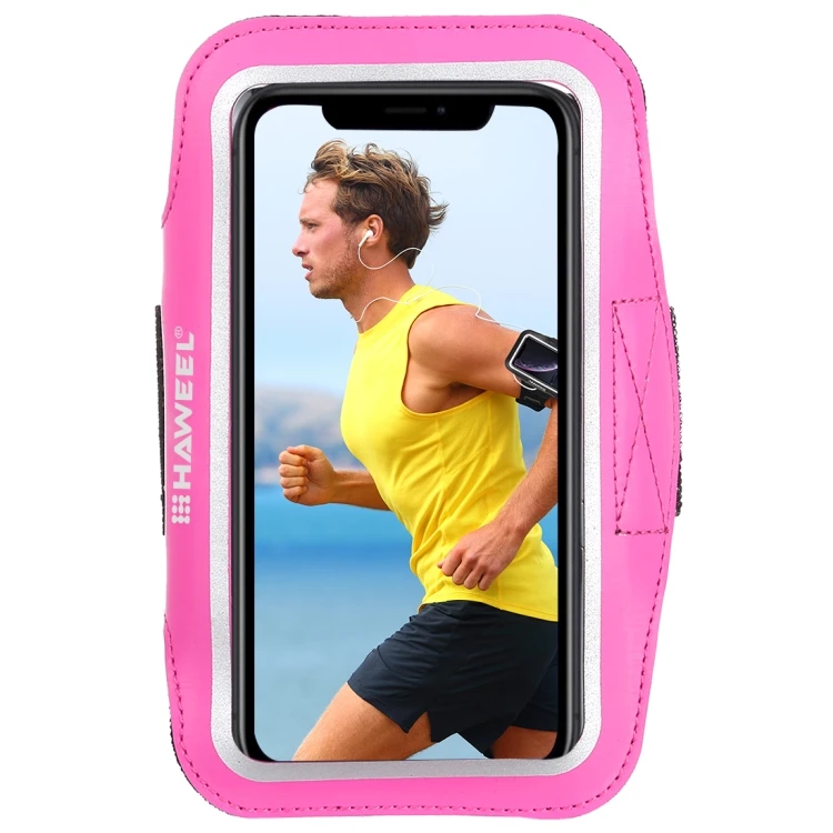 

HAWEEL Sport Armband Case with Earphone Hole Key Pocket for Smartphones