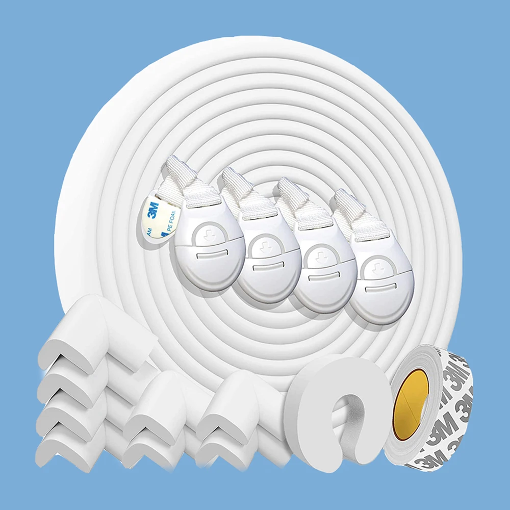 

Baby proof baby children's proofing safety product starter kit set, White/brown/green/yellow/blue/custom