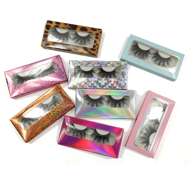 

Holographic packaging box eyelash box packaging 3d mink lashes custom eyelash packaging box, Custom color accepted