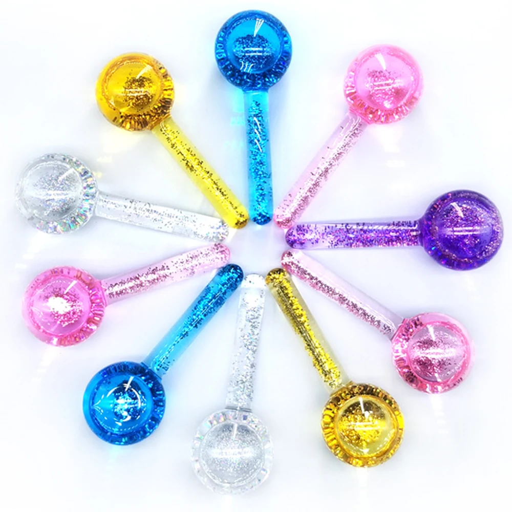 

Factory Wave Beauty Ball Glitter Cooling and Heating Facial Massager Ice Globes For Face, Blue, pink, or customized