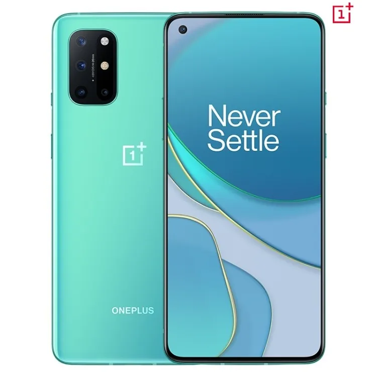 

Cheap Original 1+ one plus 8T Android Smartphone 6.7 inch Snapdragon 865 12GB+256GB 3 million pixel mic camera 5g mobile phone, Silver, cyan