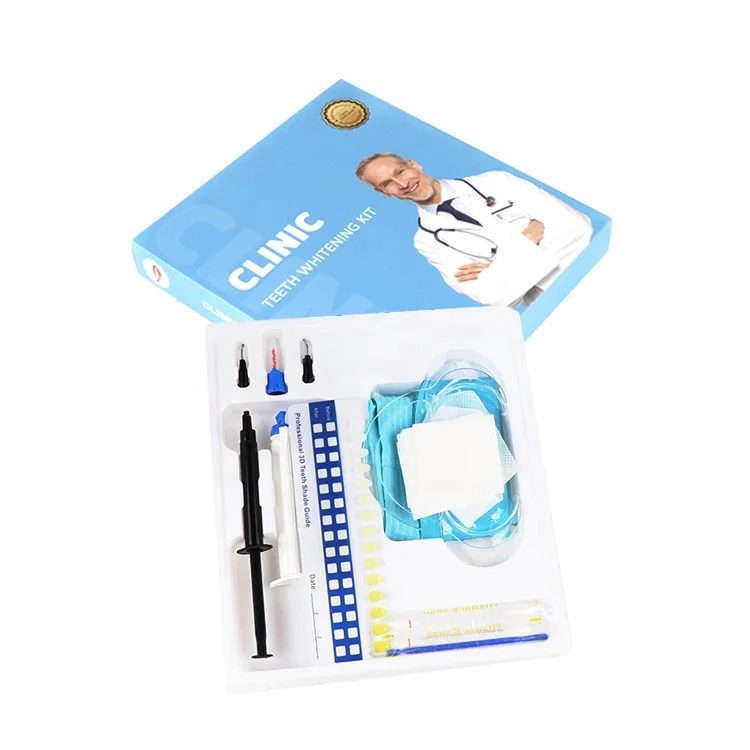 

Professional Clinic Use Teeth Whitening Kit Peroxide/Non-Peroxide/Desensitive Gel And Gum Barrier