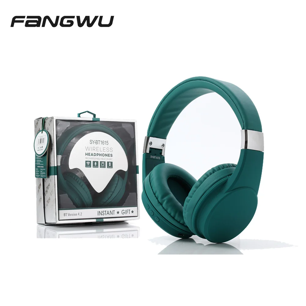 

2021 Wireless BT 10Mm Driver Mic Headphone Over Head