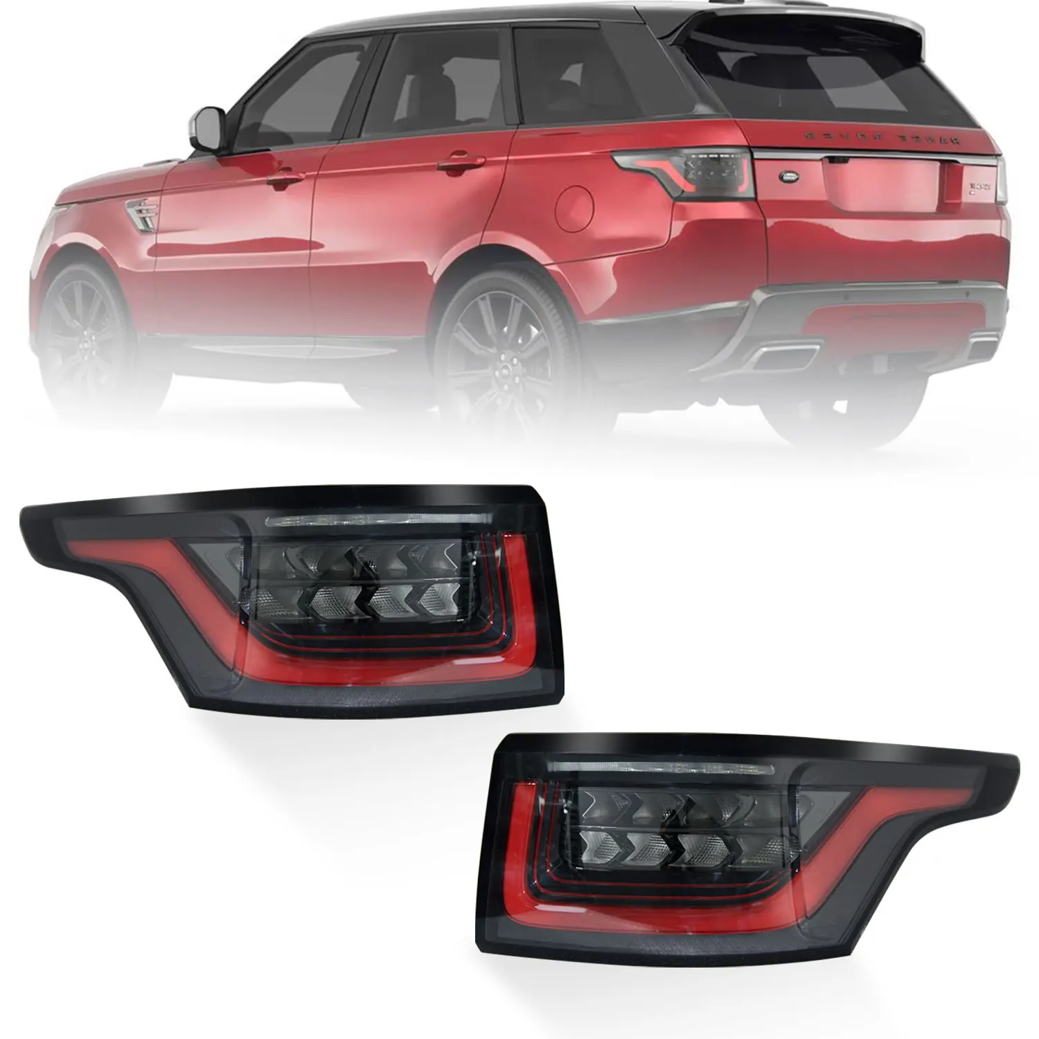 LED L494 Tail Lamp Rear Light Taillight Set Upgrade For Range Rover Sport 2013 2015 2017 To 2018 2019 2020 2021 2022