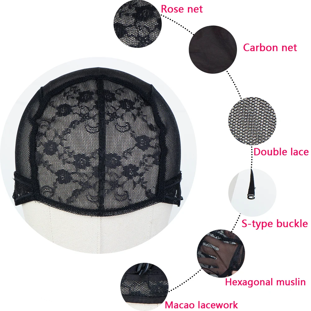 

Adjustable Breathable Jew 4*-4 Lace Wig Closure HairNet Caps For Making Wigs