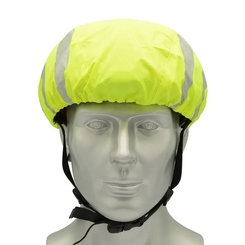 

Waterproof Bike Helmet Covers with Reflective Strip Cycling Bicycle Helmet Rain Cover Road Bicycle Helmet Water Snow Cover, Black as your request