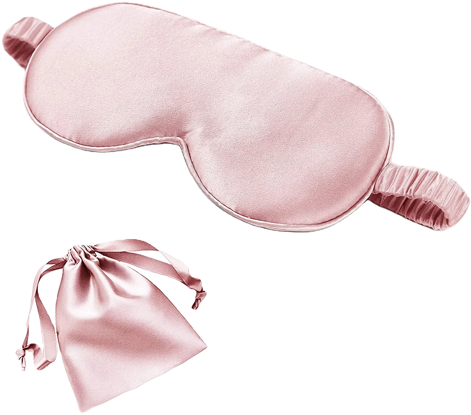 

Soft Eye Mask Set silk Sleep Travel Eyemask With Pouch silk sleepmask