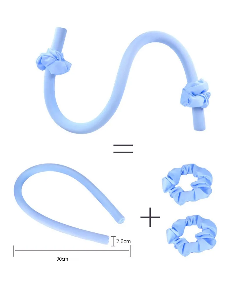 

Portable No Heat sof rollers ribbon tools 22mm curlers rollers silk hair curl, Accept customization