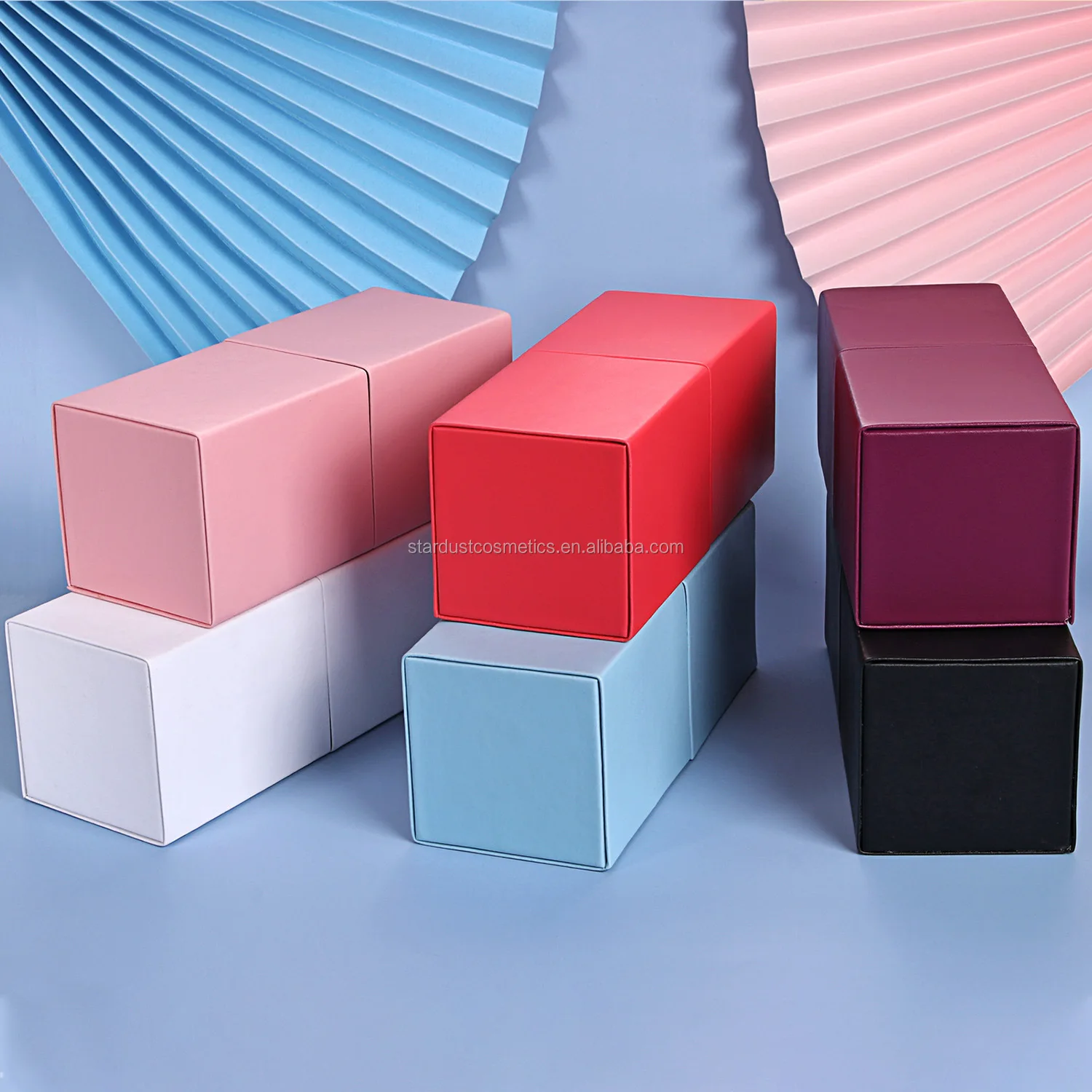 

High Quality Private Label Makeup Brush Holder 6 color square magnetic Makeup Brush Container