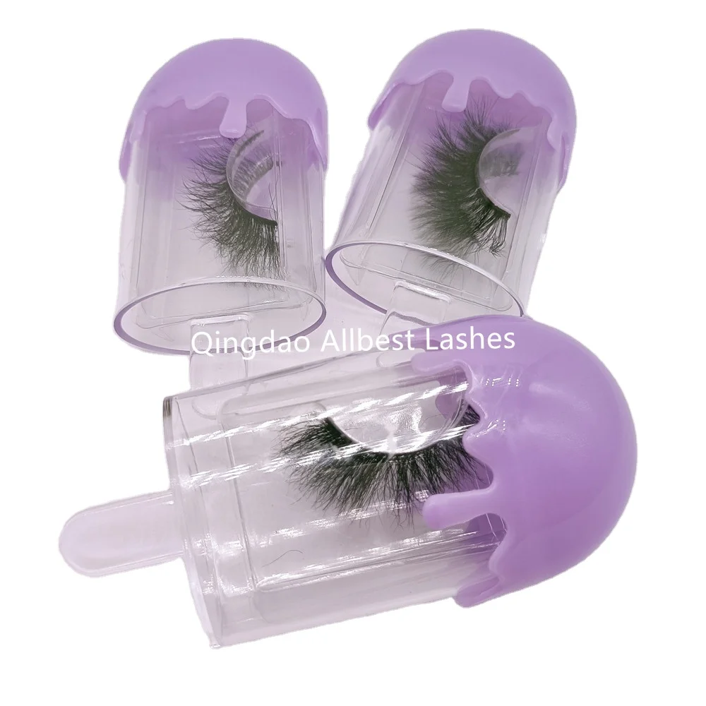 

3d lashes with Cute Eyelash Case New Unique Ice Cream Eye Lash Cases Packaging, Accordingly to design