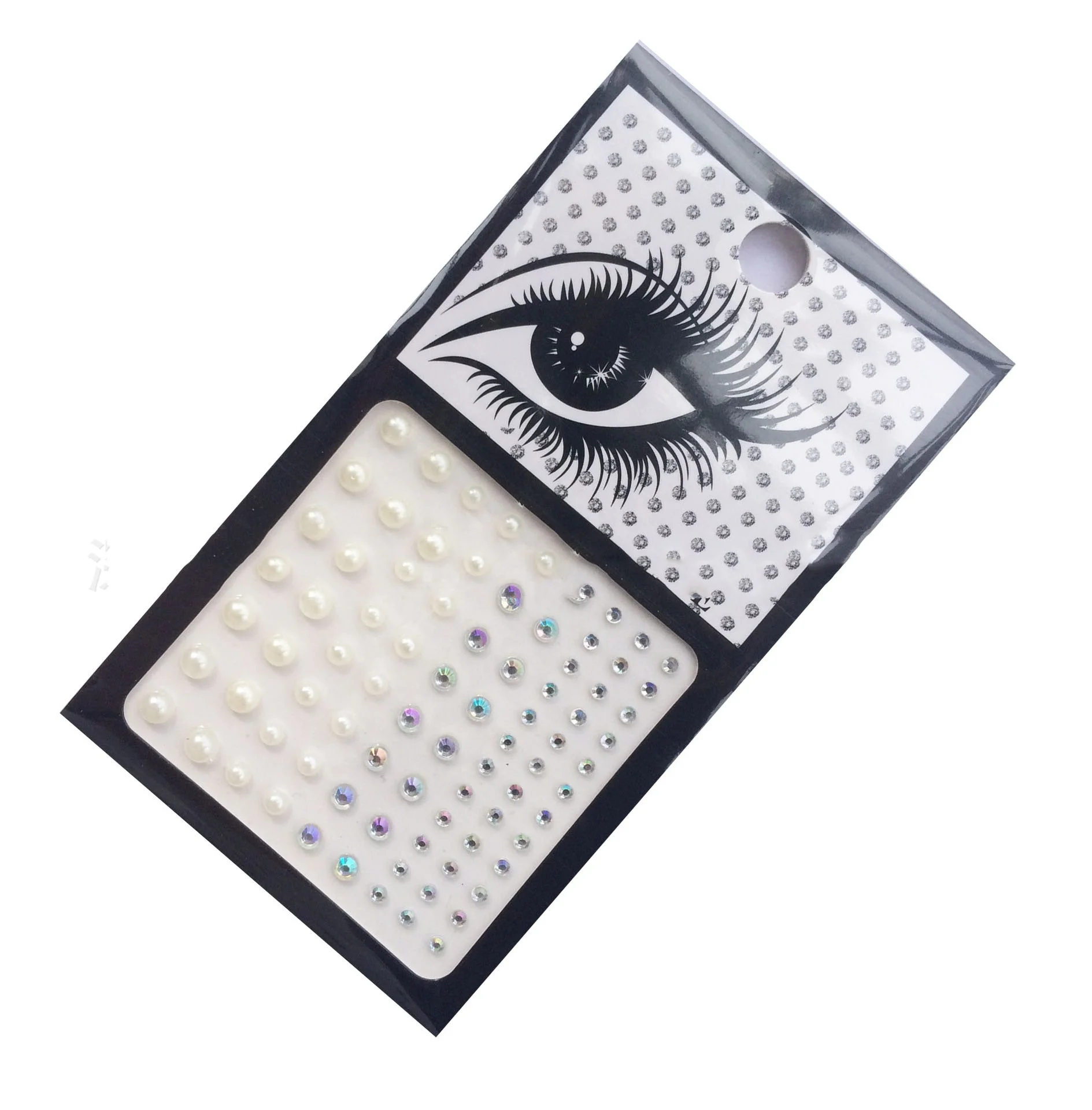 

1pcs Acrylic Bling Gems Fancy Face Crystal Shine Eye Self-adhesive Sticker makeup art Beauty Bohemia Tribal Acrylic Resin Drill