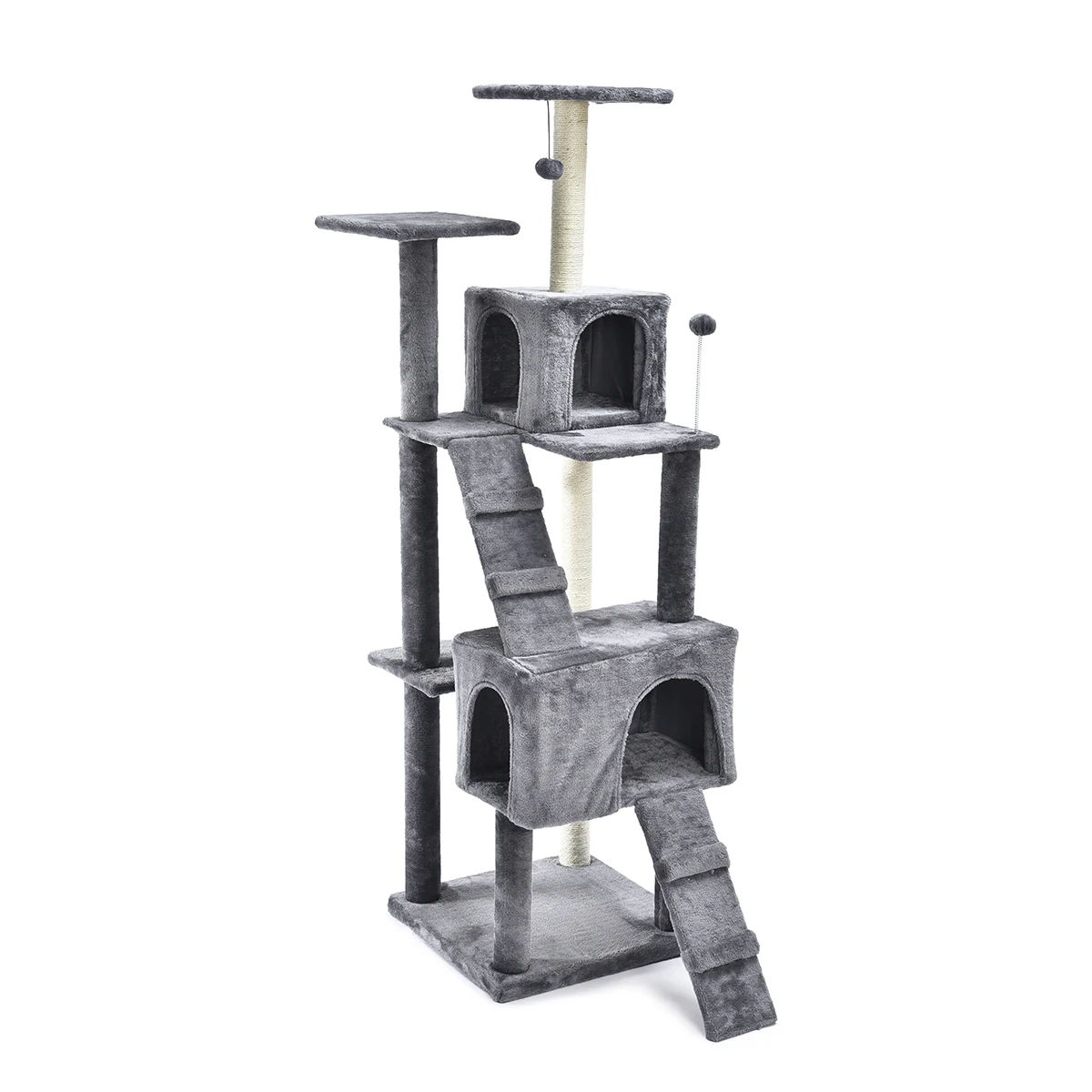 

Wholesale Stock Wooden Pet Climbing Furniture Scratcher Post Tower House Cat Tree for Large Cats