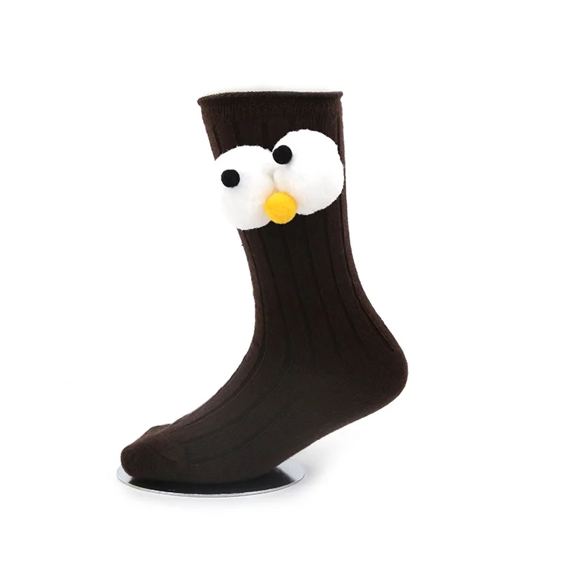 

Wholesale solid color baby socks 3d animal face pattern kids bulk cotton baby Socks, Multi-colors