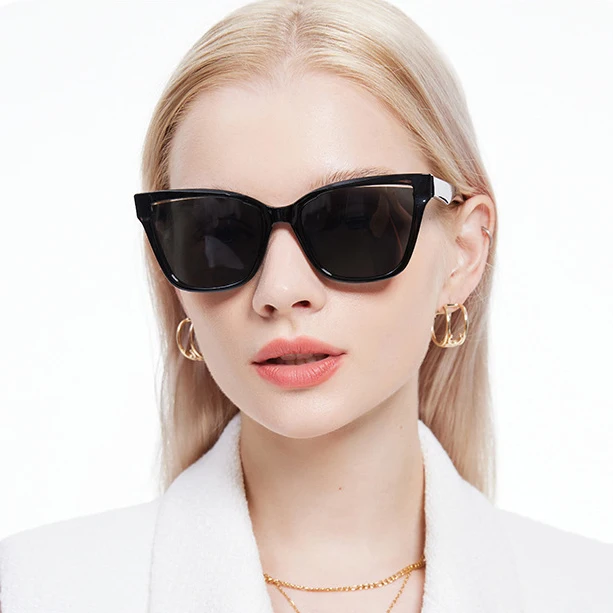 

2022 custom logo fashion designer retro sun glasses trendy women shades sunglasses 2023