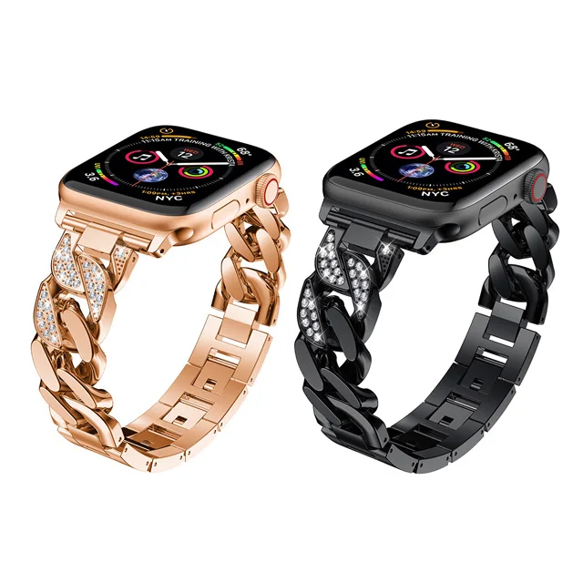 

for Apple Diamond watch band stainless steel watch band for apple watch strap Series 5