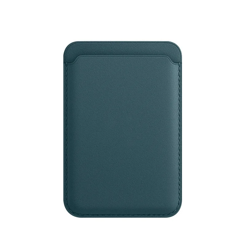 

Simple Pure color Leather Magnetic Credit Card Holder Wallet Case For Phone Magsafe for Phone 12 Pro Max