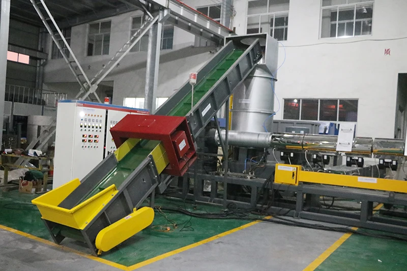RSL Series Double Stages Plastic Pelletizing Machine For Washing Recycled Soft PE PP Material