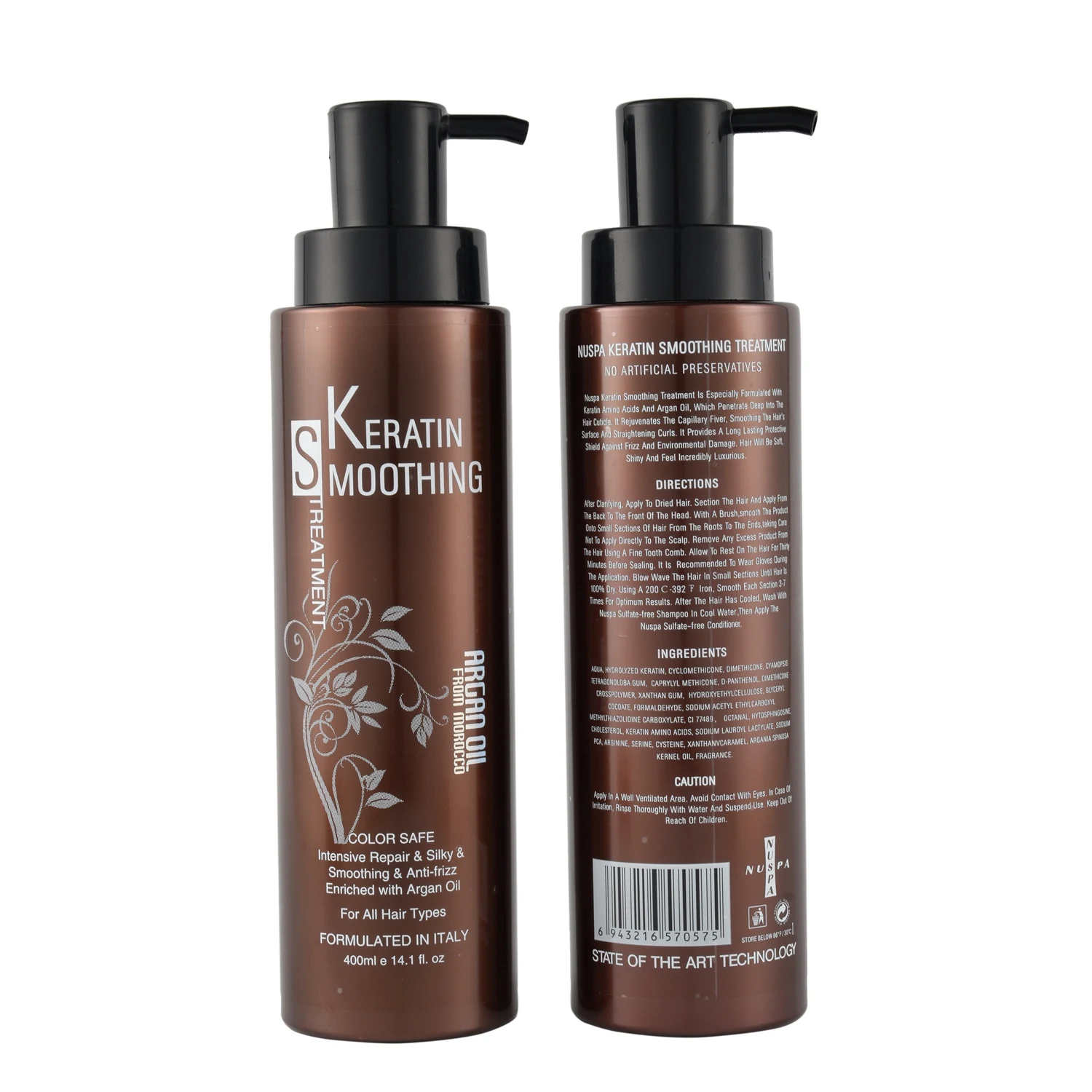 

NUSPA professional best quality hair care brazilian keratin smoothing treatment