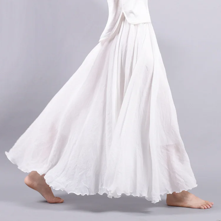 

Hot sale multicolor long skirt fashion ladies skirts casual