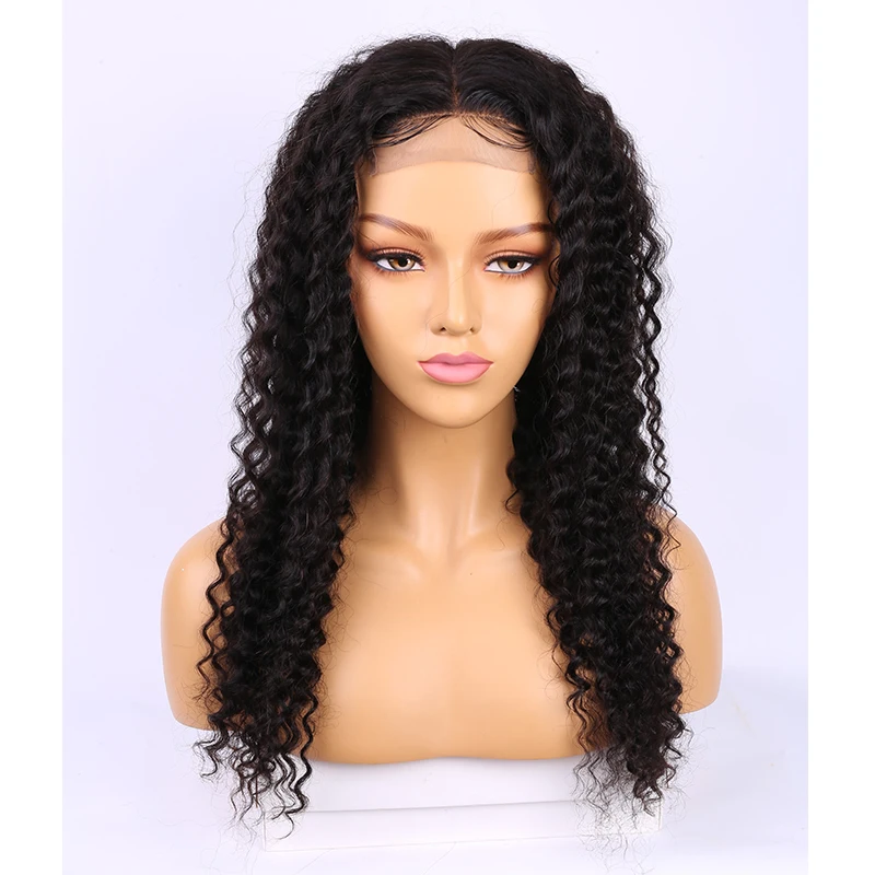 

FDX Brazilian Pre Plucked Glueless Curly 4*4 Closure Human Hair Lace Wigs For Women
