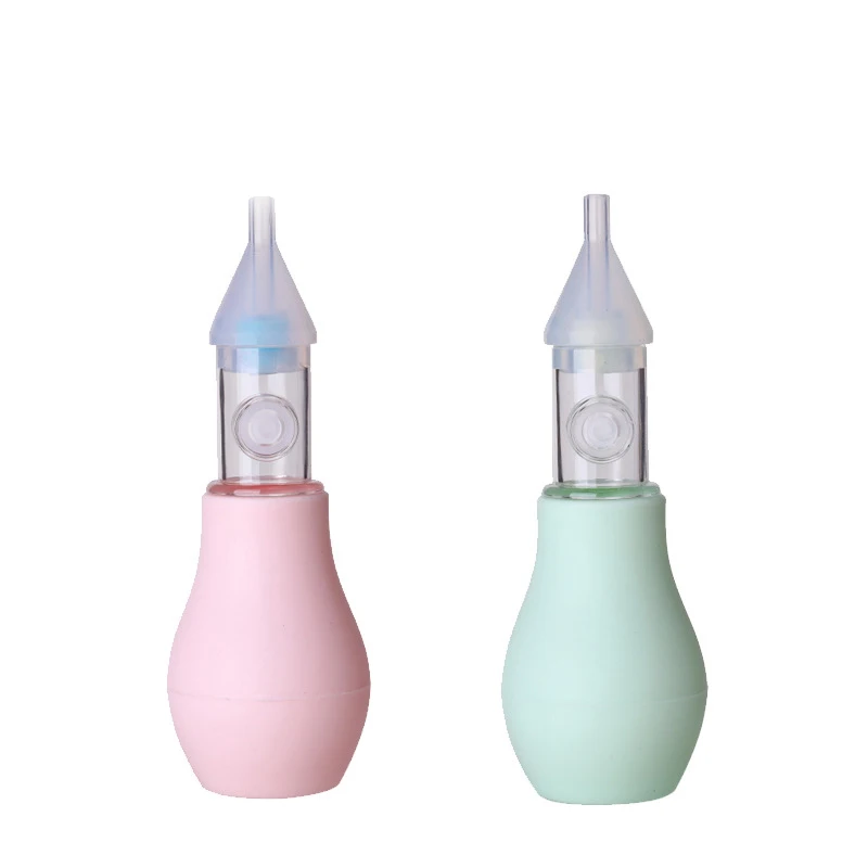

Small And Exquisite Baby Nasal Aspirator Silicone Pump Type Anti Reflux BPA Free Baby Safety Mini Nose Cleaner Sucker