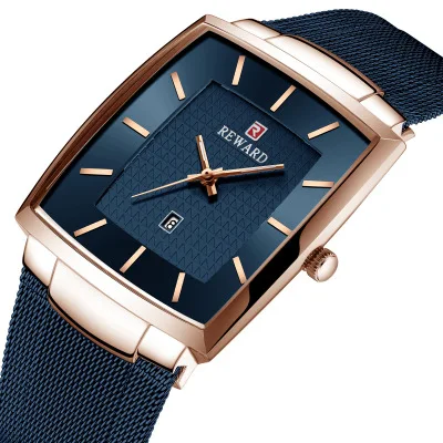 

REWARD RD62009M Watch Simple Square Men's Business Watches Men Wrist Luxury Quartz Waterproof Wristwatches Relogio Masculino, According to reality