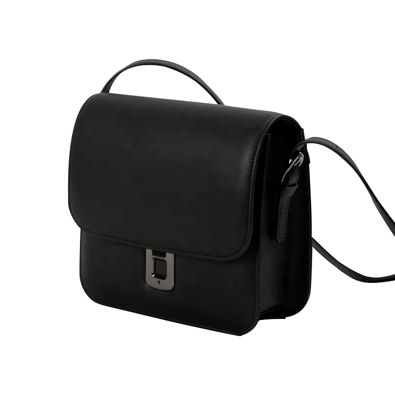 

Fipilock V19 Fingerprint Anti-theft lock Square Shape Handbag, Black white orange green