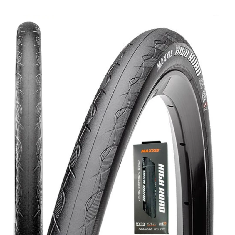 

Maxxis High Road M218 Tubeless Road BikeTire 700x25C Road Bicycle Folding Tires Bike Tire 170 PSI