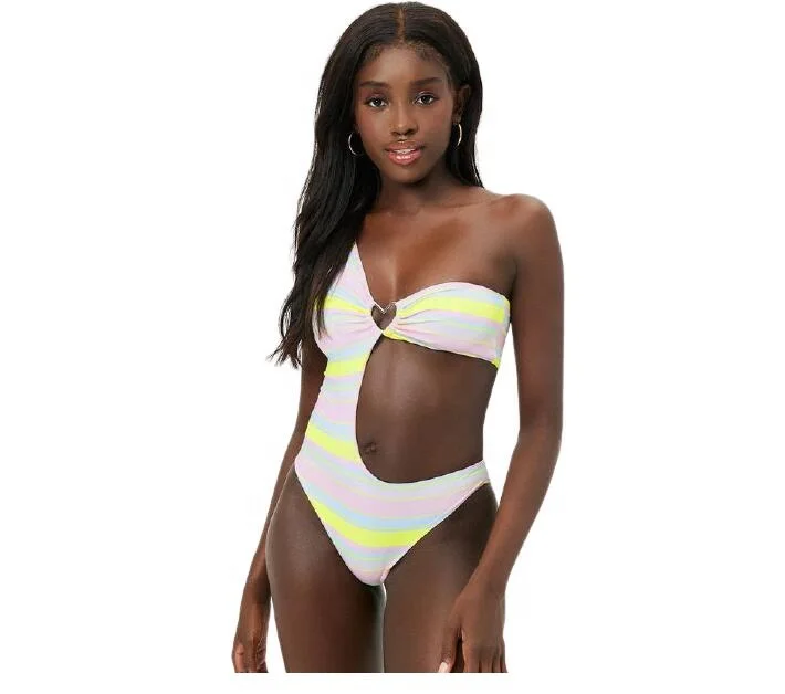 

F21753A in stock Hot style one-piece swimsuit women's sexy jumpsuit swimming suit, As picture