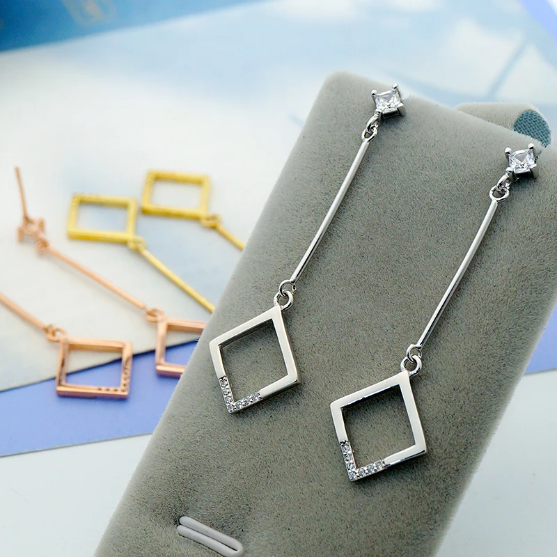 

2021 Trendy S925 Pure Silver Vintage Women Jewelry Dangle Earrings
