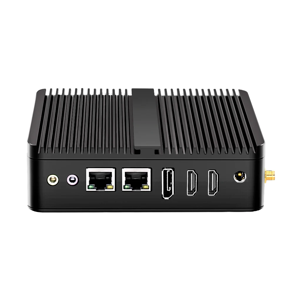

Topton 12th Gen Fanless Mini PC Alder Lake N100 N95 4 Core Dual LAN Firewall Router 2*COM NVMe 3x4K UHD HTPC Industrial Computer