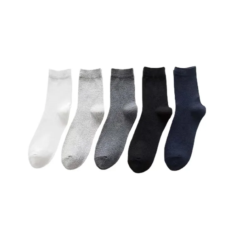 

Wholesale men's leisure tube spring autumn thin spring black and white business shoes men's socks, Colors