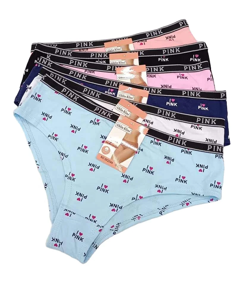 

Mix Colors Ladies Under Wear Pnties Cotton Pink Underwear Pants For Yiwu