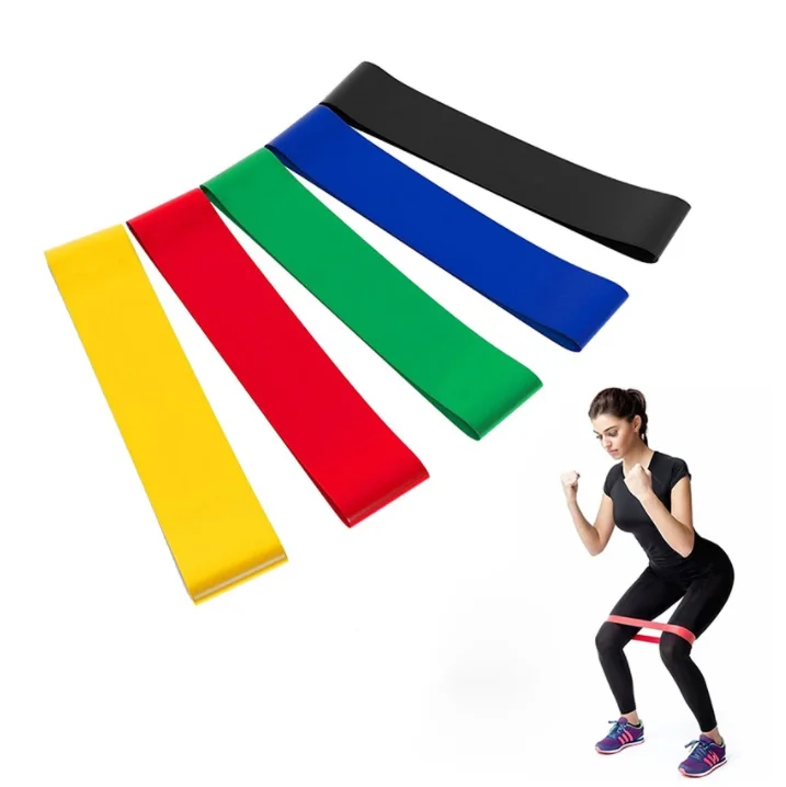 

Resistance rubber band elastic band physical y exercise physiotherapy yoga band